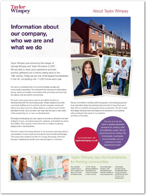 taylor wimpey brochure